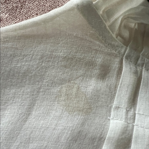 Frame Denim White Blouse with Black Ruffle Trim - Picture 15 of 16